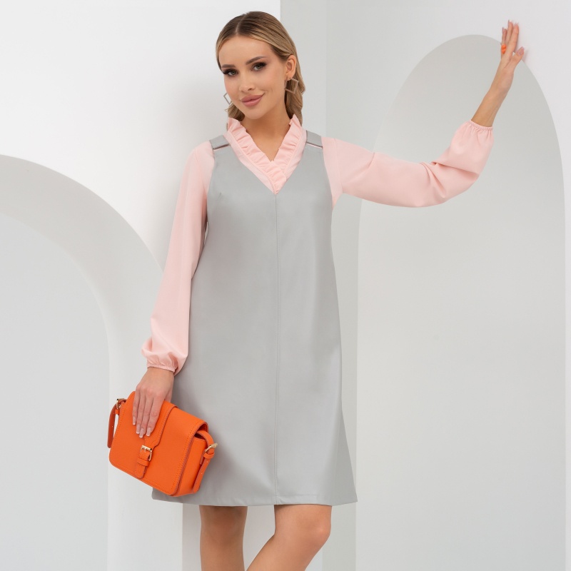 Сарафан Просто космос (серебро). Состав: 55% п/у волокно, 45% полиэстер