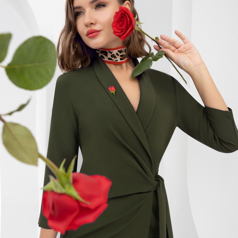 Платье Фееричное везение (переливы оникса, с брошкой). Состав: 95% полиэстер, 5% спандекс