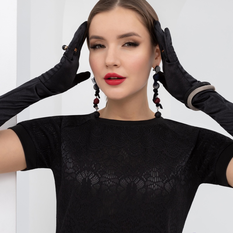 Платье Будь собой (уникальная). Состав: 95% п/э, 5% эластан