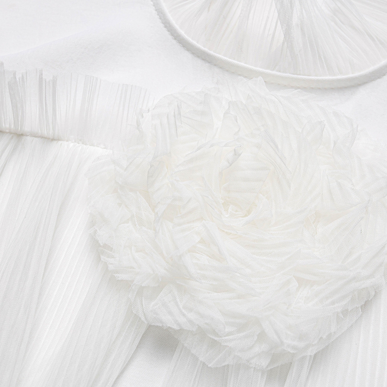 Блуза Мелодия сердца (белая). Состав: 75% полиэстер, 20% вискоза, 5% спандекс