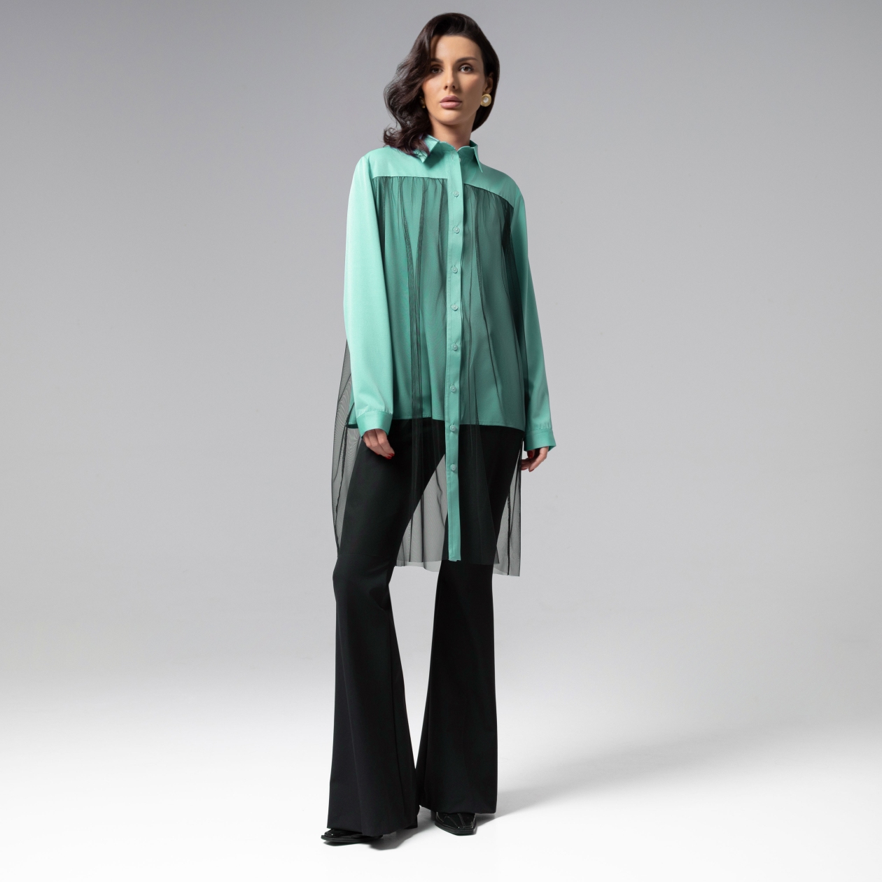 Срочно на обложку (бирюзовая). Состав: 95% вискоза, 5% эластан