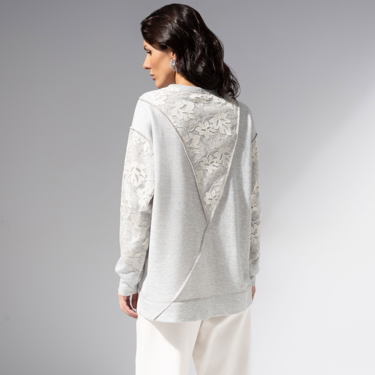 Границы нежности (серый). Состав: 50% хлопок, 45% п/э, 4% спандекс, 1% метал. нить