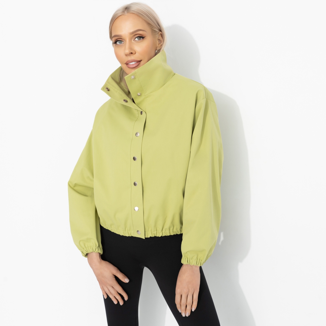 Поцелуй ветра (оливка). Состав: 50% хлопок, 30% п/э, 20% вискоза