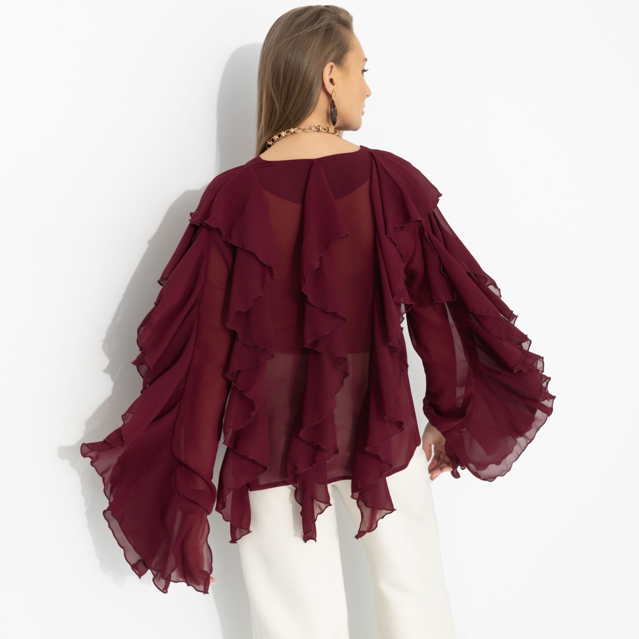 Блуза Прикосновение мечты. Состав: 95% полиэстер, 5% эластан