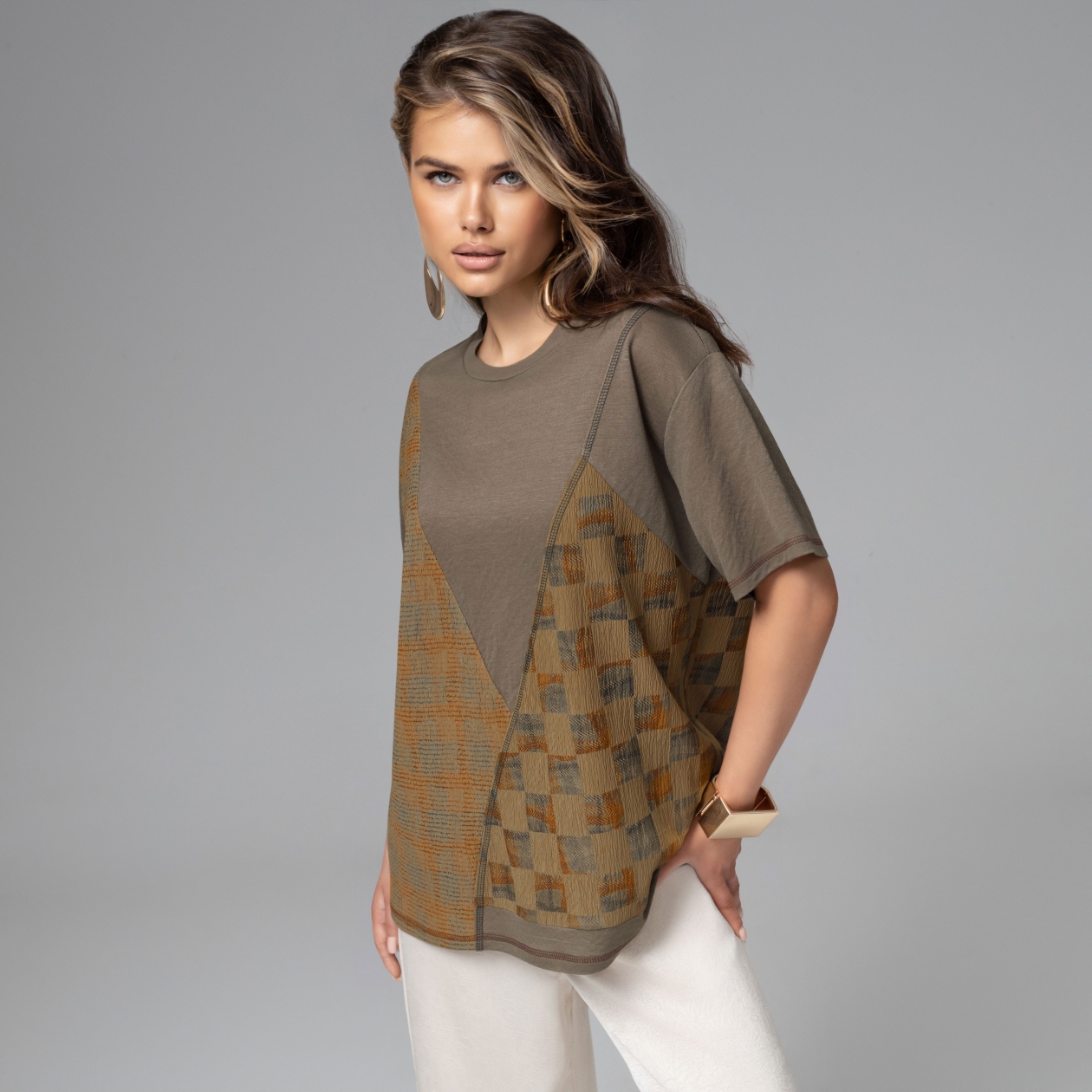 Футболка Грань опасности (фэшн). Состав: 50% п/э, 30% вискоза, 15% нейлон, 5% спандекс