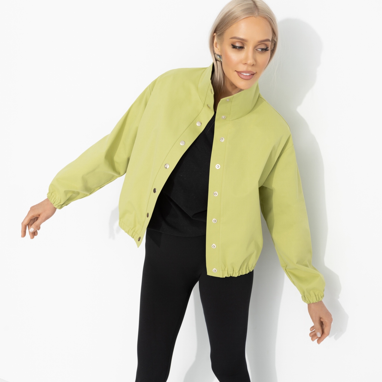 Поцелуй ветра (оливка). Состав: 50% хлопок, 30% п/э, 20% вискоза