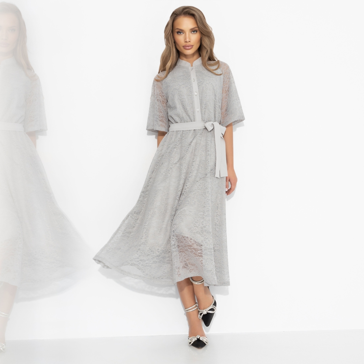 Платье Моя итальянская история (милан, с поясом). Состав: 95% п/э, 5% спандекс