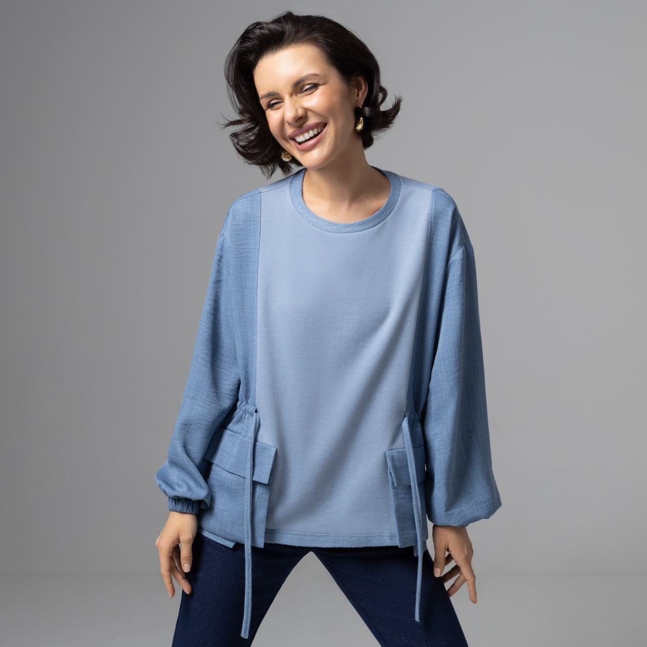 В котором удобно жить (голубой). Состав: 65% полиэстер, 30% вискоза, 5% спандекс