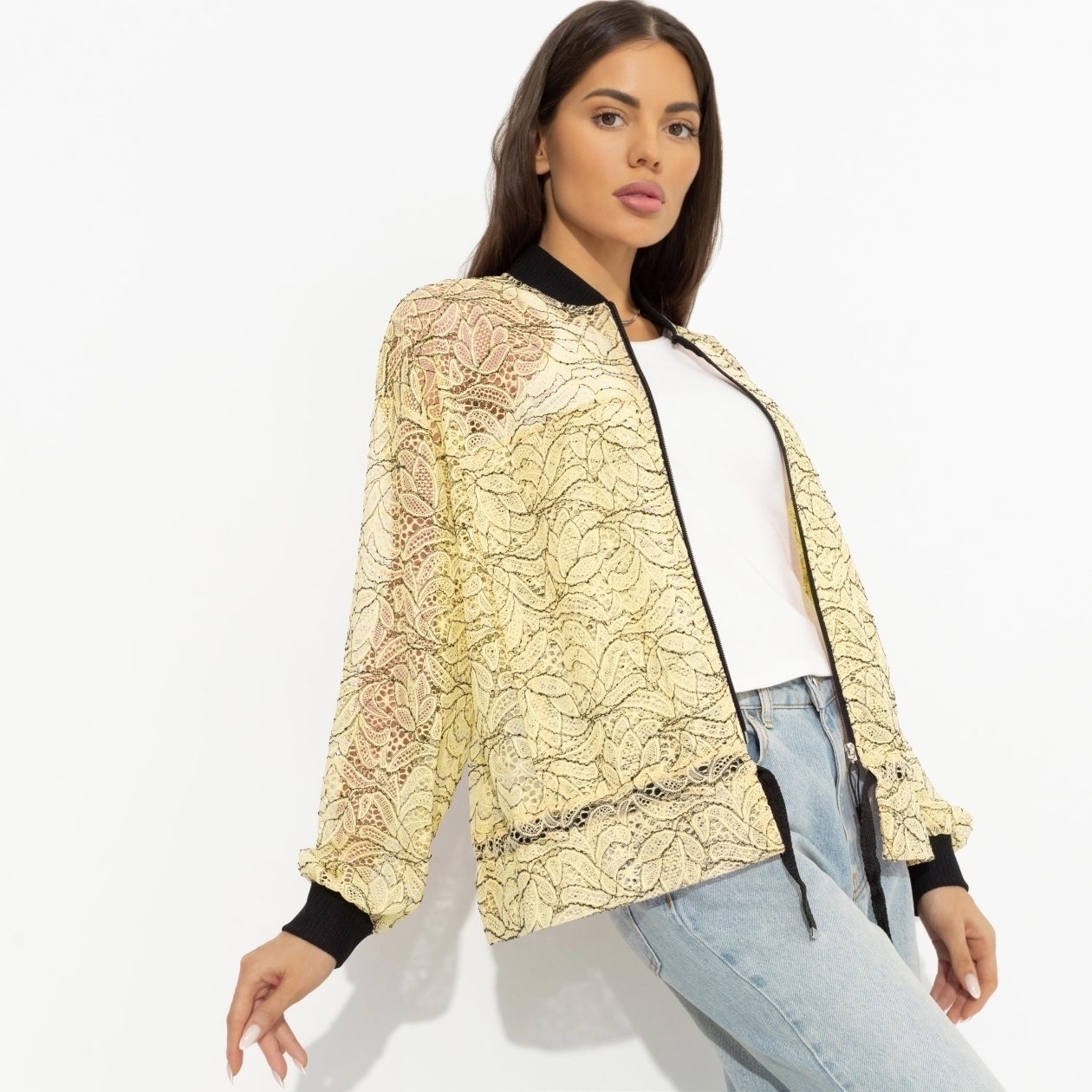 Бомбер Эпичный шик (стайл). Состав: 95% полиэстер, 5% спандекс