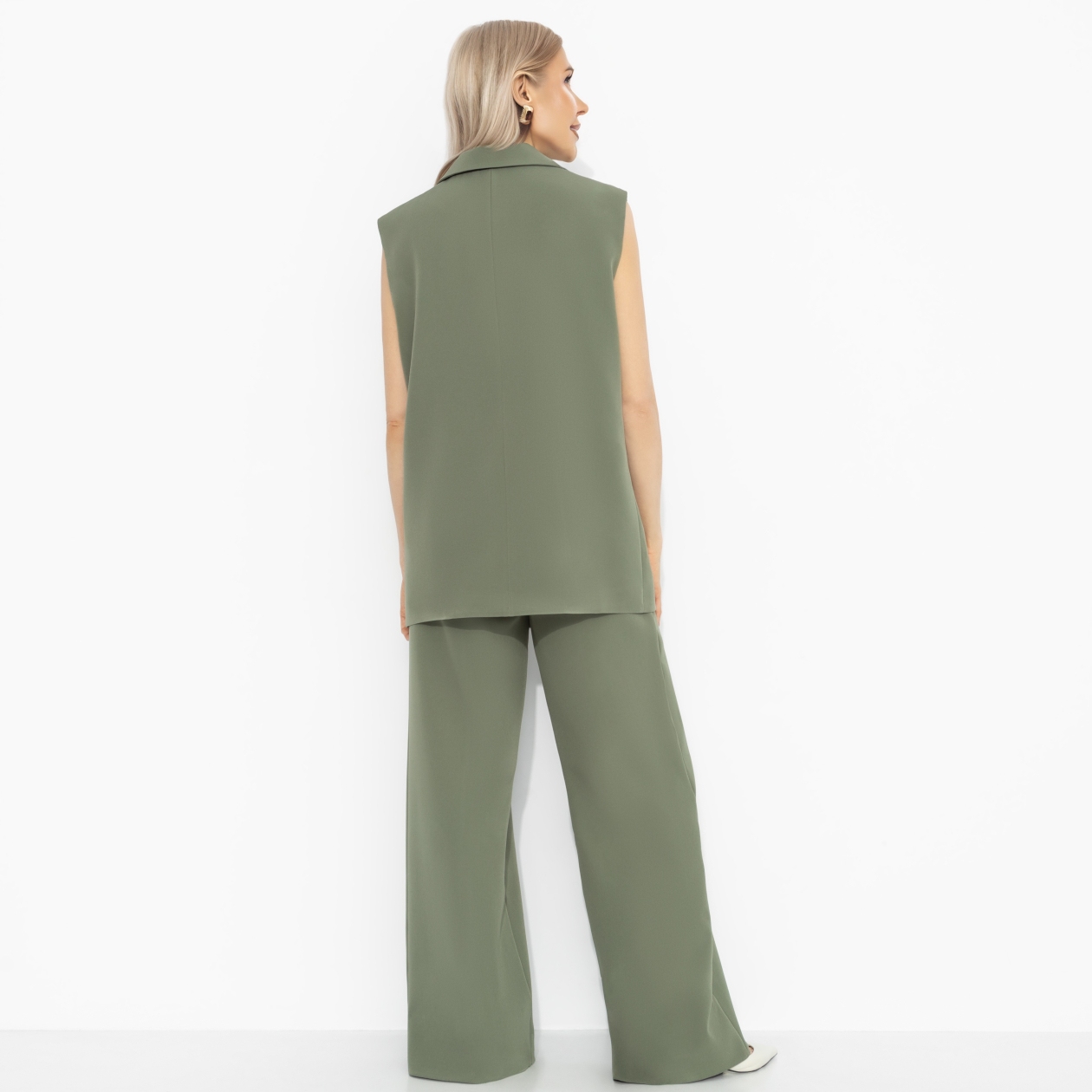 Брючный комплект Сценарий успеха (хаки, 2 в 1). Состав: 95% полиэстер, 5% эластан