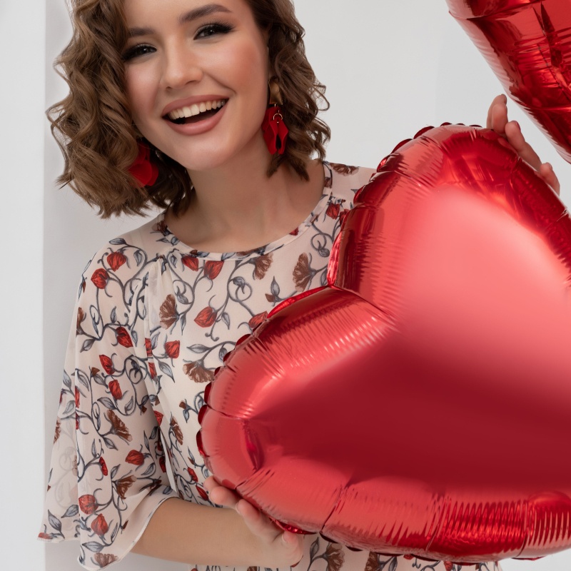 Платье Прекрасная композиция. Состав: 97% полиэстер, 3% эластан