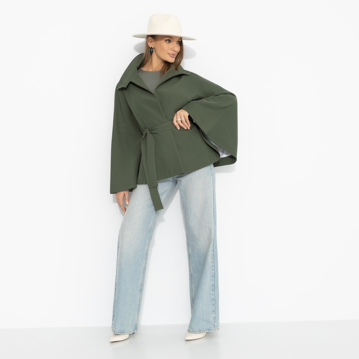 Дикое притяжение (с поясом, хаки). Состав: 95% полиэстер, 5% эластан