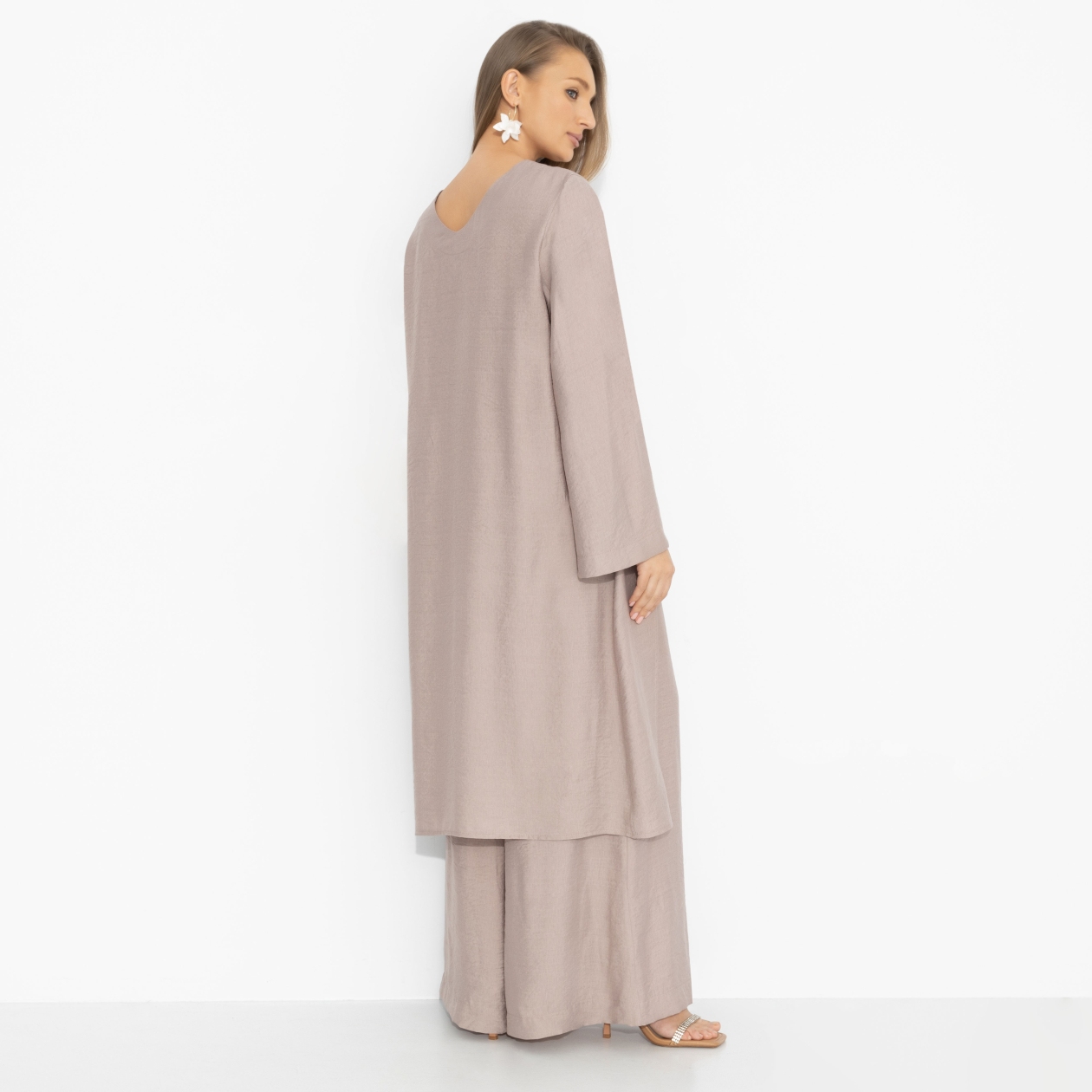 Туника Легко и смело (серебристо-розовая). Состав: 75% вискоза, 25% нейлон