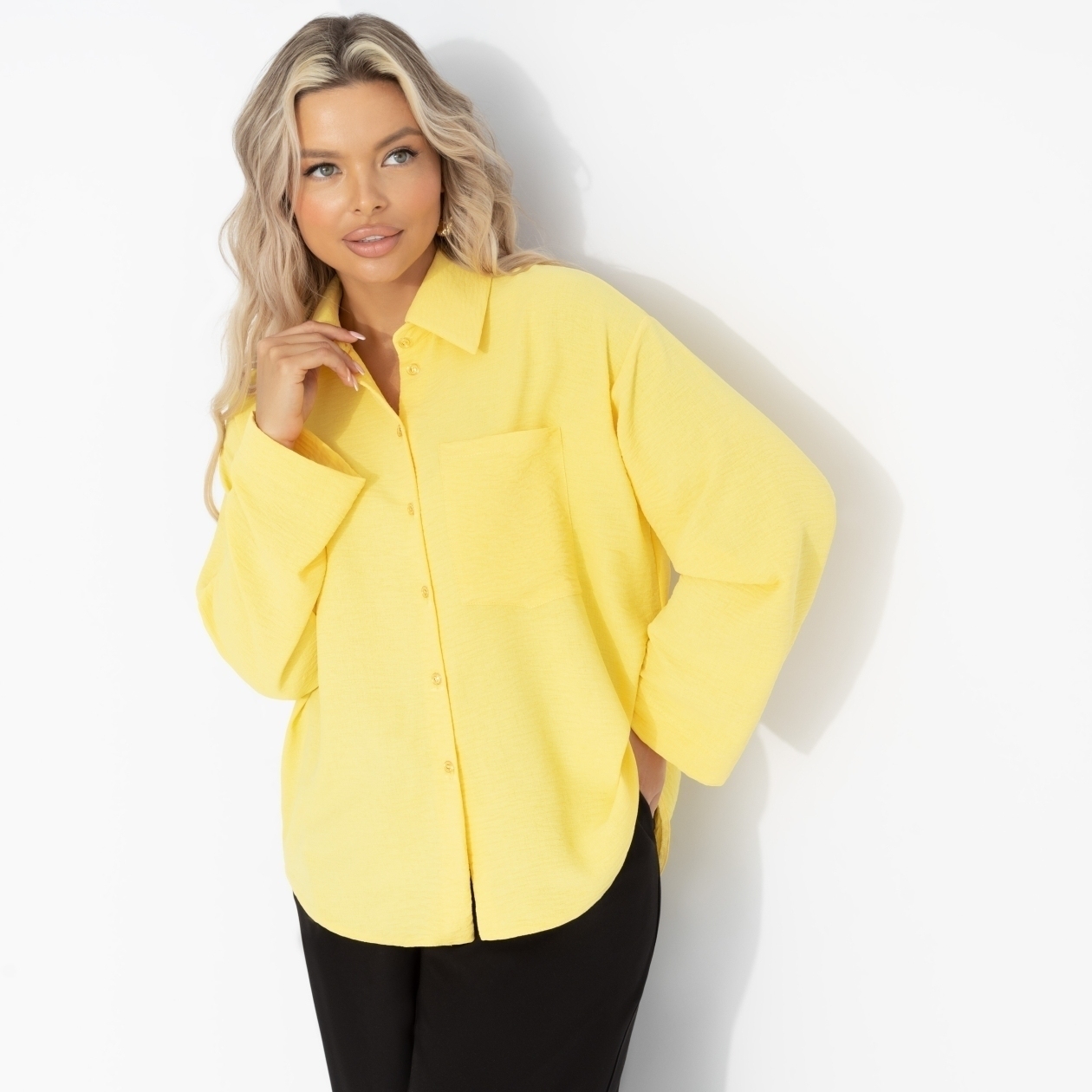 Создала себя сама (желтая). Состав: 65% п/э, 30% вискоза, 5% эластан