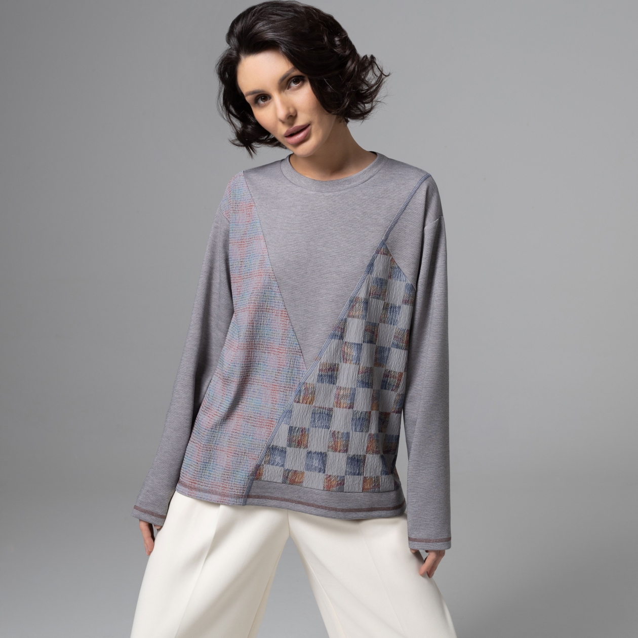 Лонгслив Стиль вне закона. Состав: 50% п/э, 35% вискоза, 12% нейлон, 3% спандекс