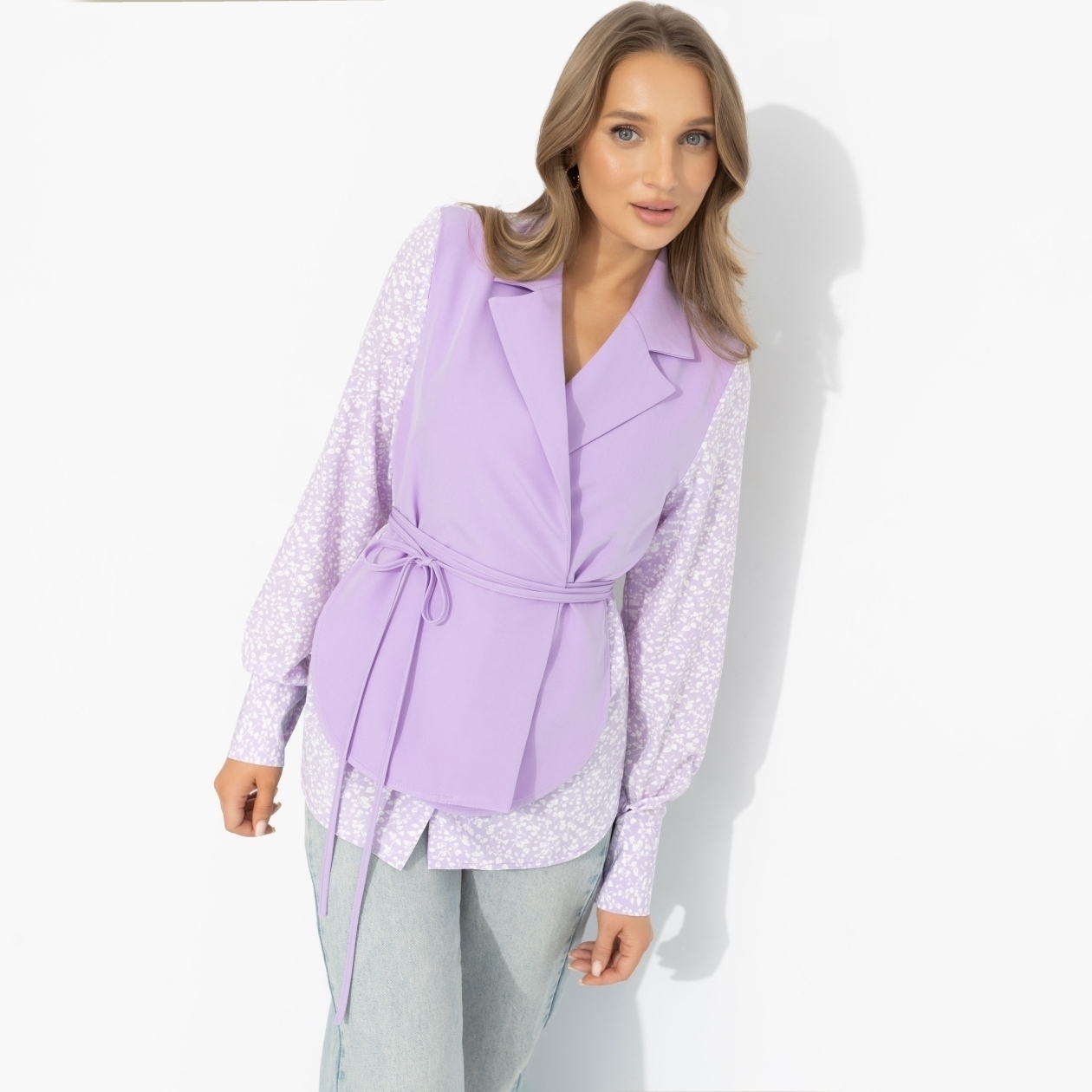 Собрание идей (сирень). Состав: 60% п/э, 37% вискоза, 3% спандекс