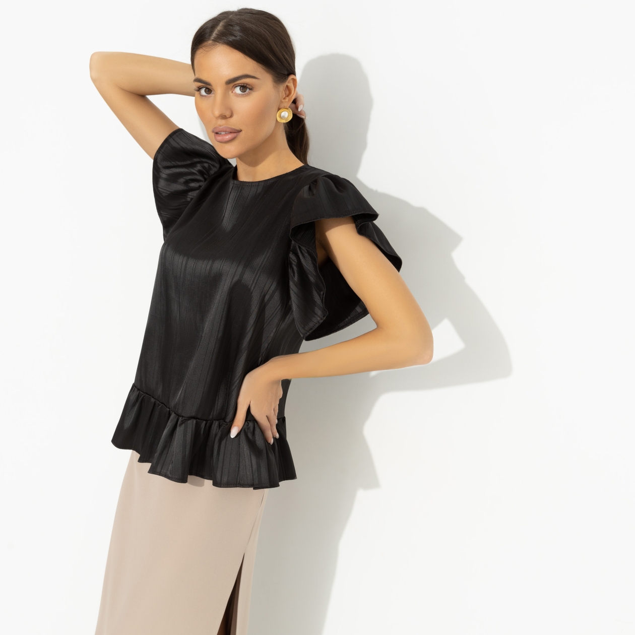 Блуза Потому что нужно! (изящная). Состав: 100% полиэстер