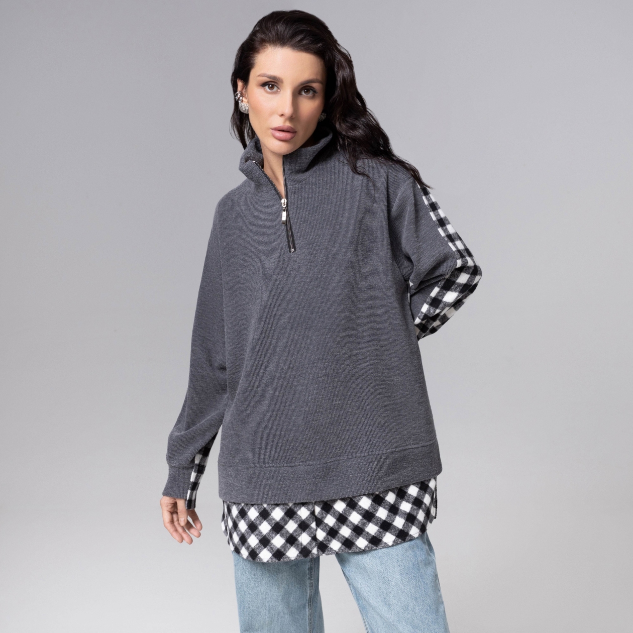 Путешествие начинается (мокрый асфальт). Состав: 65% п/э, 30% вискоза, 5% спандекс