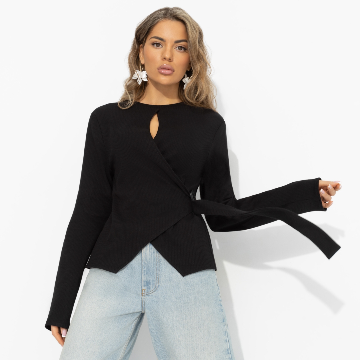 Дерзкий минимализм (черный). Купить женский Джемпер оптом от производителя.