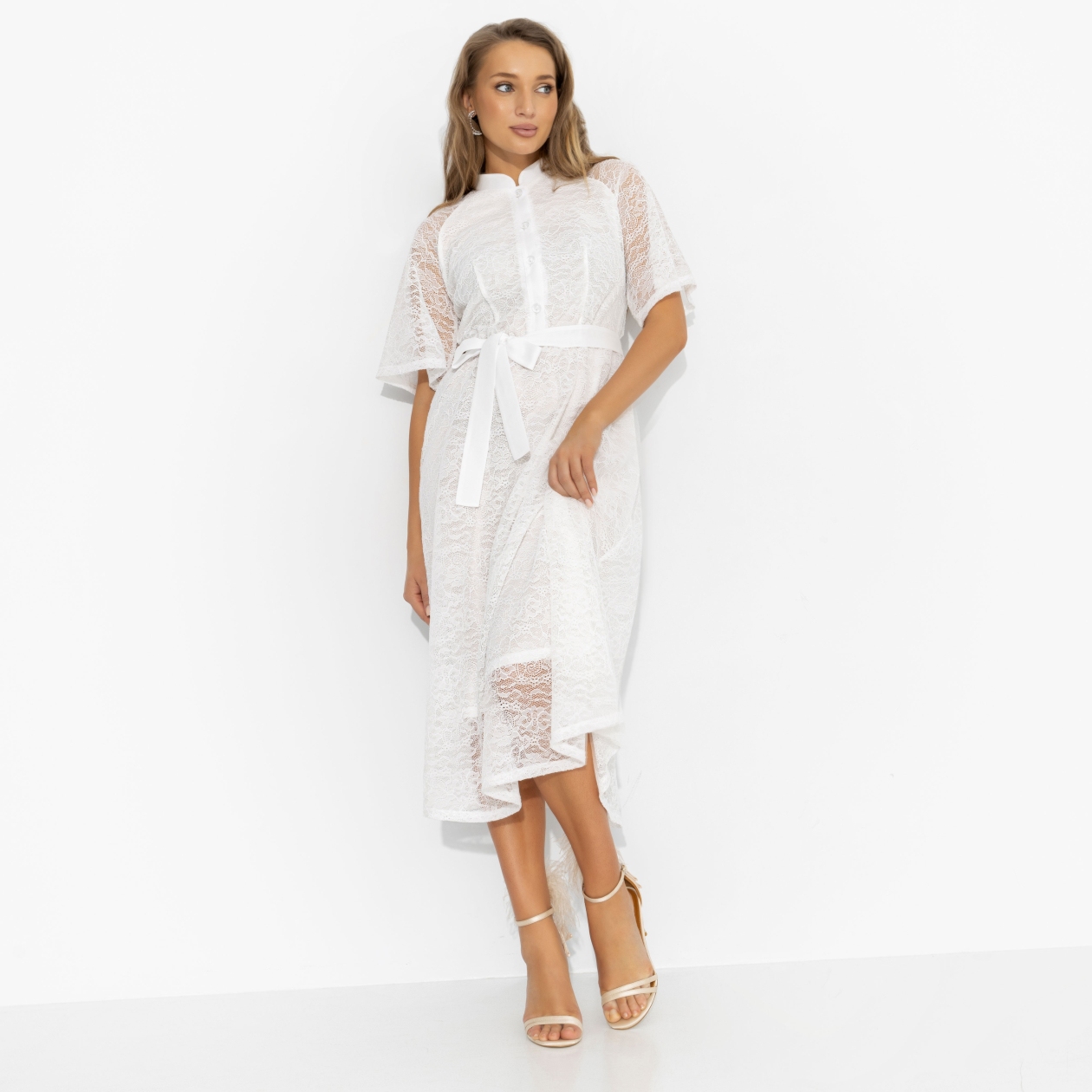 Платье Моя итальянская история (изящная, с поясом). Состав: 98% п/э, 2% спандекс