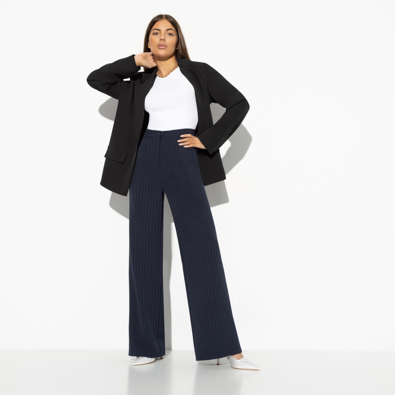 Брюки Почувствуй удачу (оригинальная). Состав: 60% полиэстер, 37% вискоза, 3% спандекс