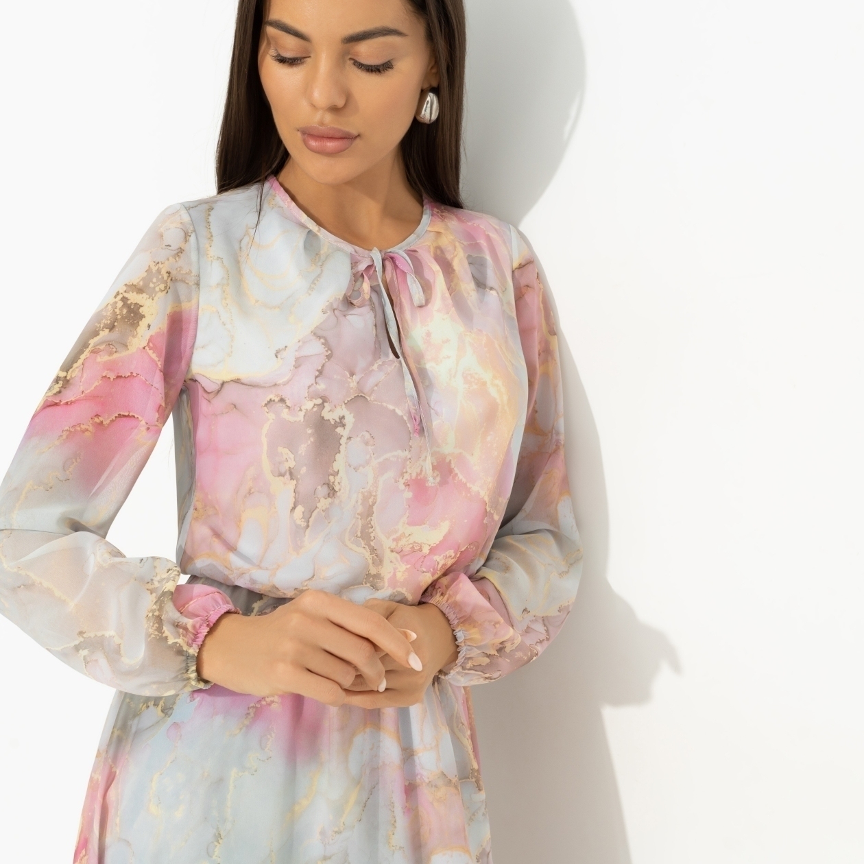 Платье Летящие мгновения (нежная new). Состав: 100% полиэстер