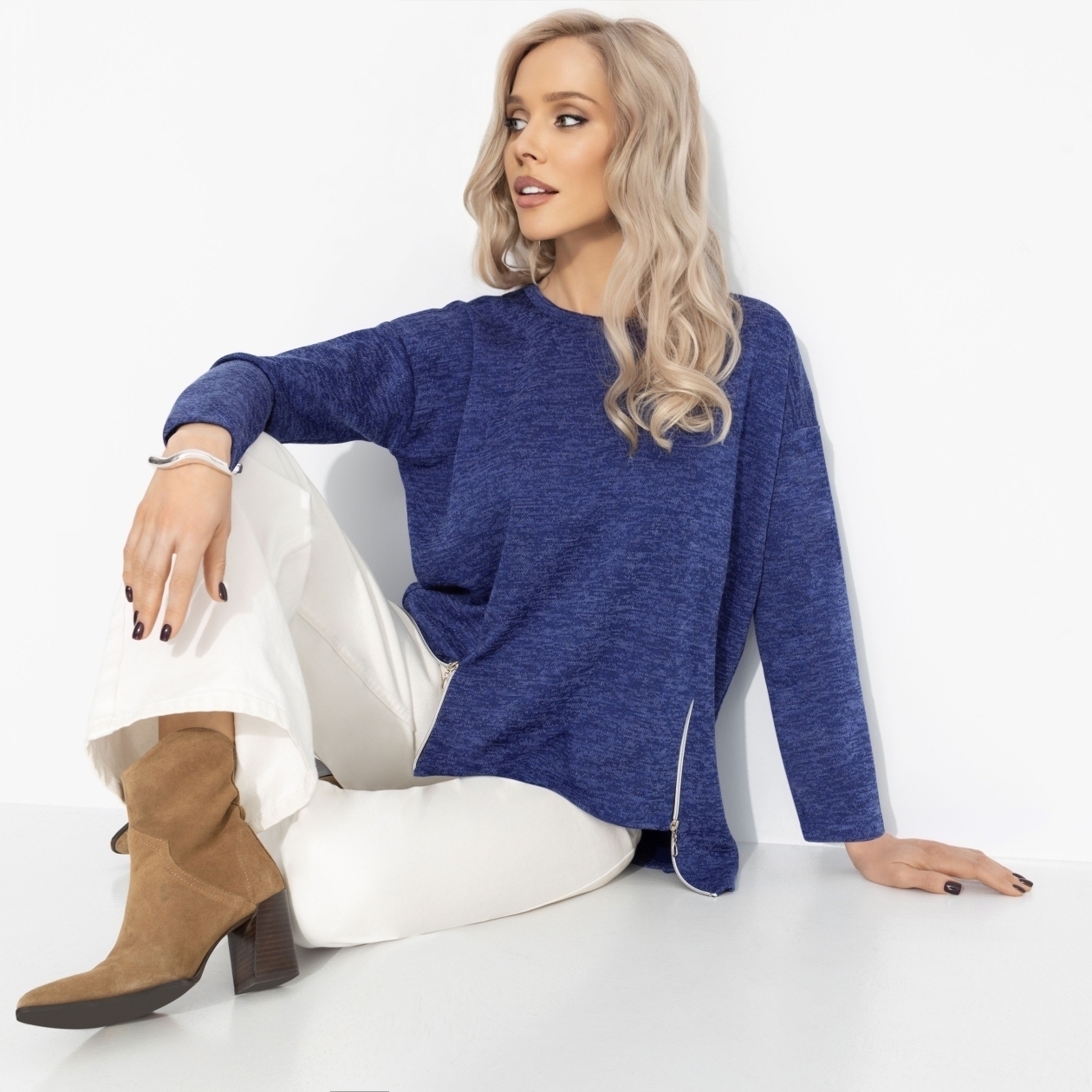 Городской драйв (синий). Состав: 65% п/э, 30% вискоза, 5% эластан