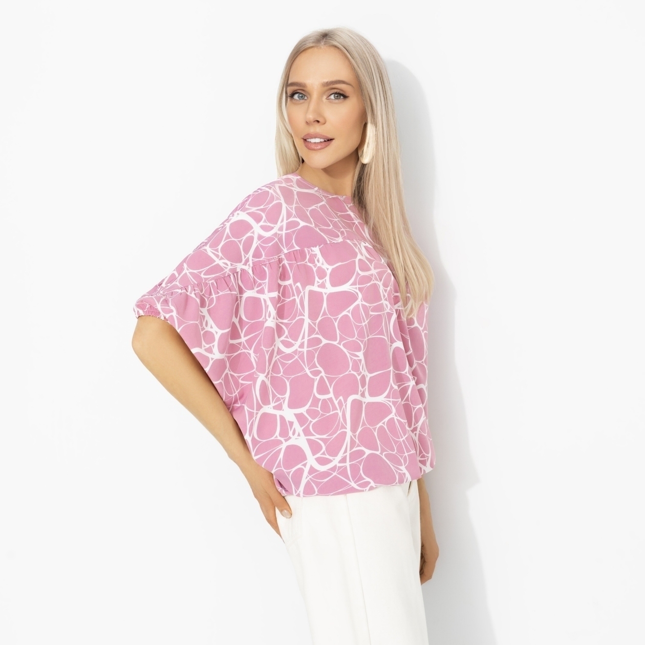Блуза Мой лучший выбор (фантазия). Состав: 95% п/э, 5% эластан