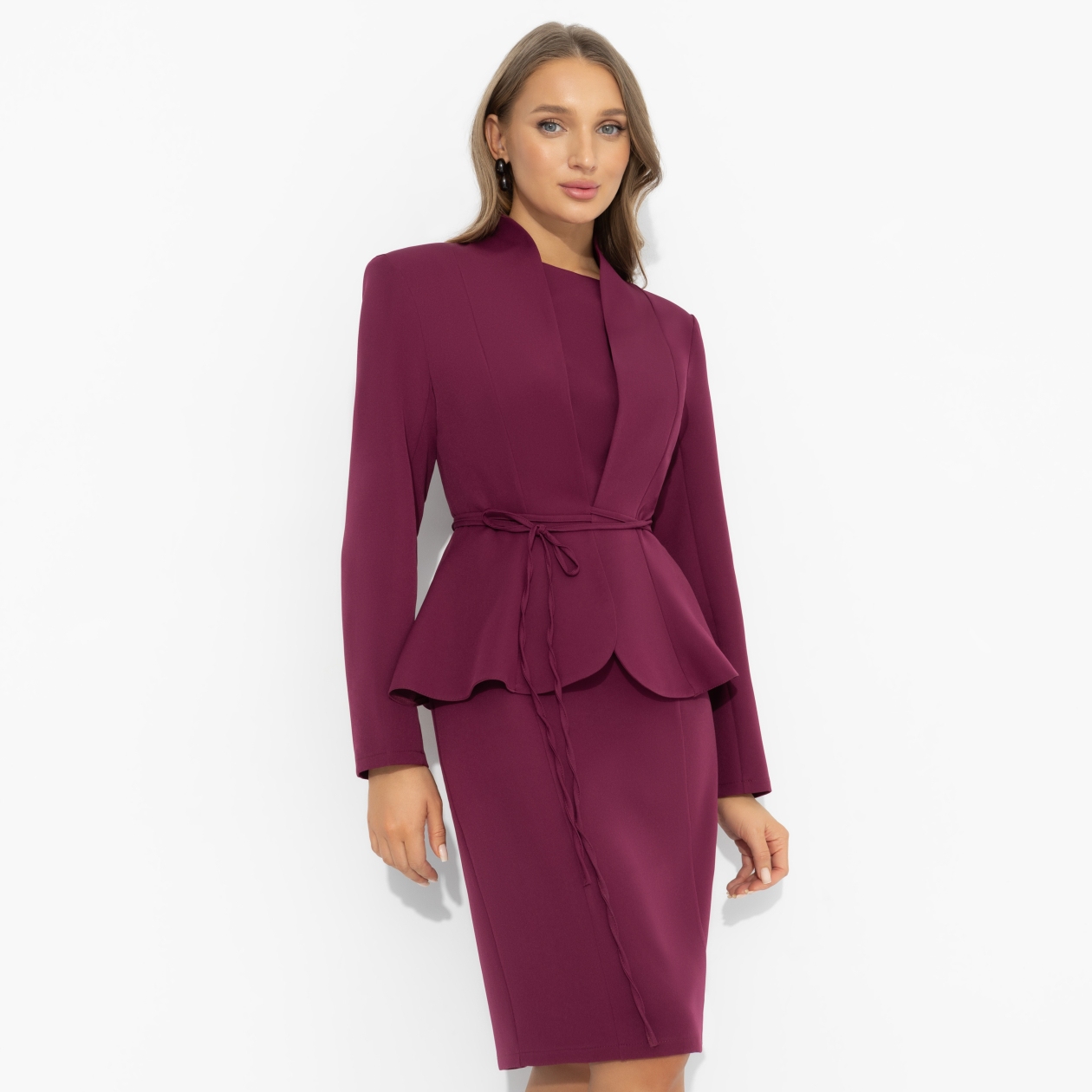 Двойка Цвет мечты (2 в 1, винный). Состав: 95% полиэстер, 5% эластан