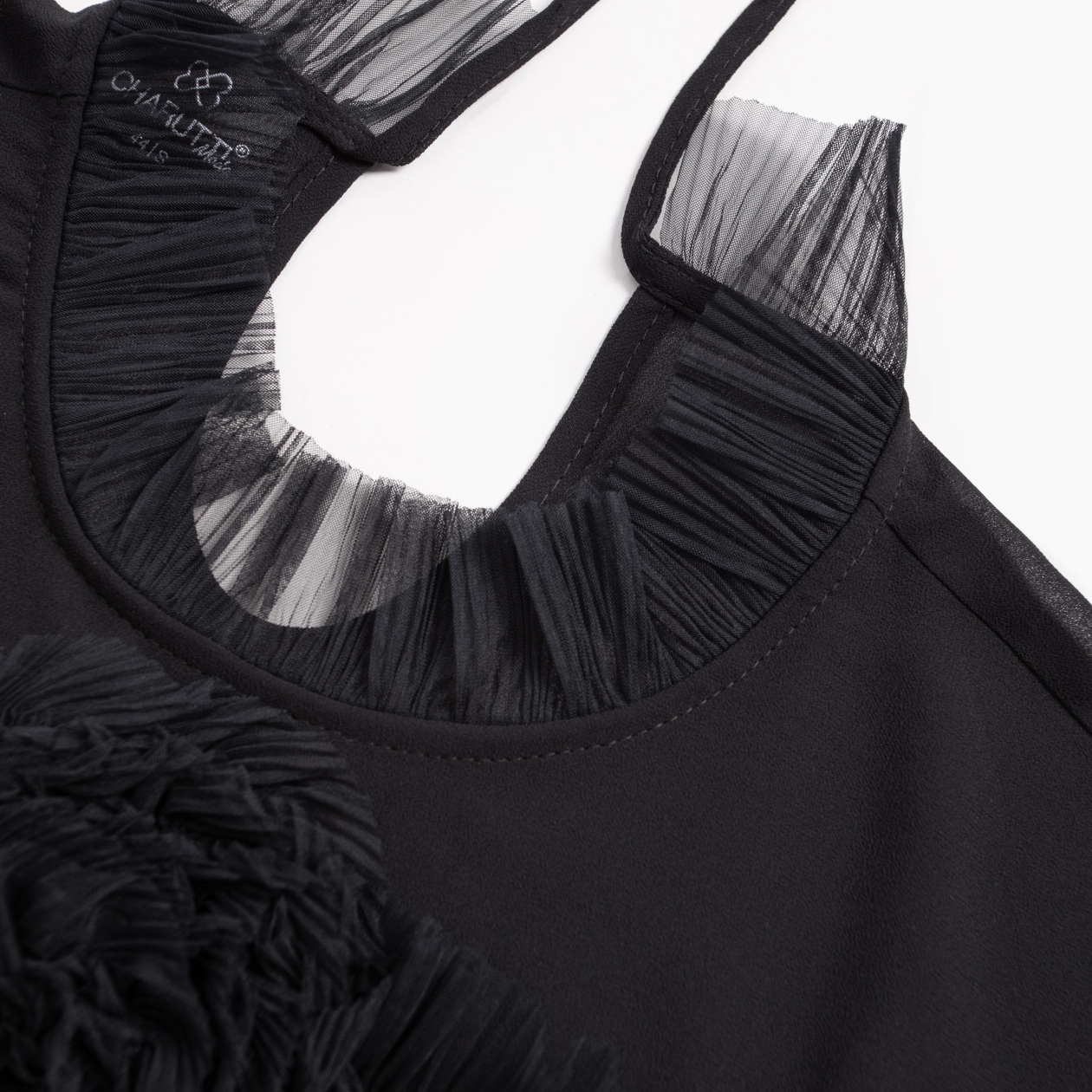 Блуза Мелодия сердца (ночь). Состав: 98% п/э, 2% спандекс