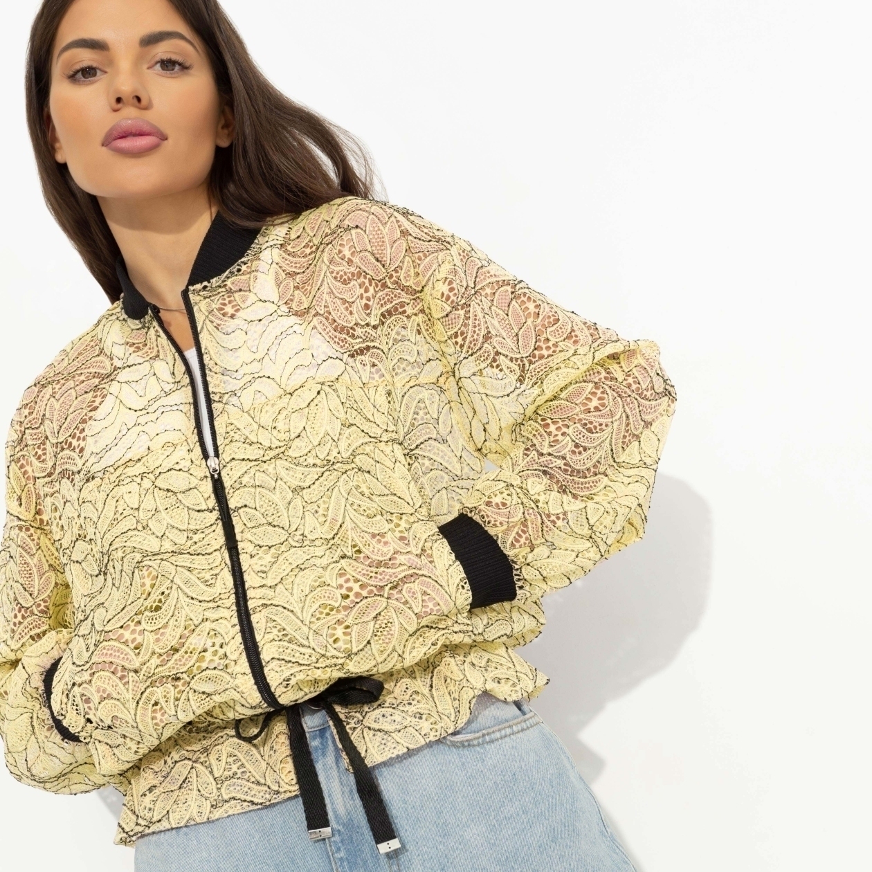 Бомбер Эпичный шик (стайл). Состав: 95% полиэстер, 5% спандекс