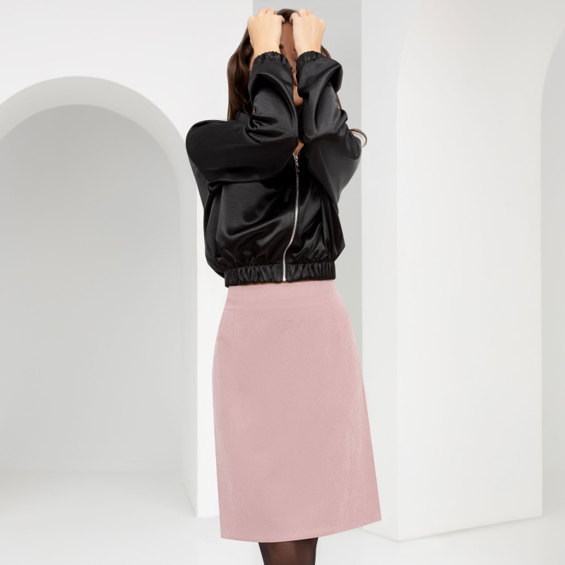 Жизнь с яркого листа (пудра). Купить женский Юбка оптом от производителя.