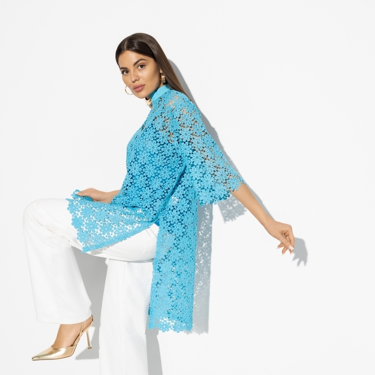 Туника Праздник стиля (эффектная, 2 в 1). Состав: 50% хлопок, 50% нейлон