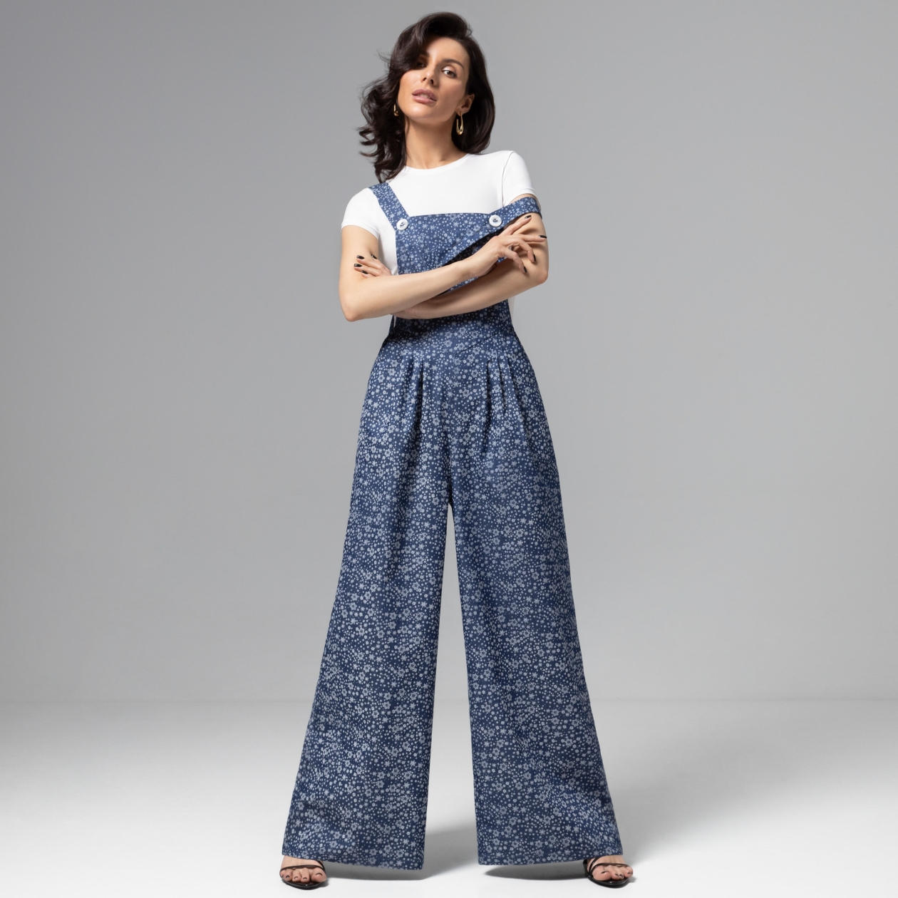 Комбинезон Комфорт лета (blue). Состав: 95% хлопок, 5% спандекс