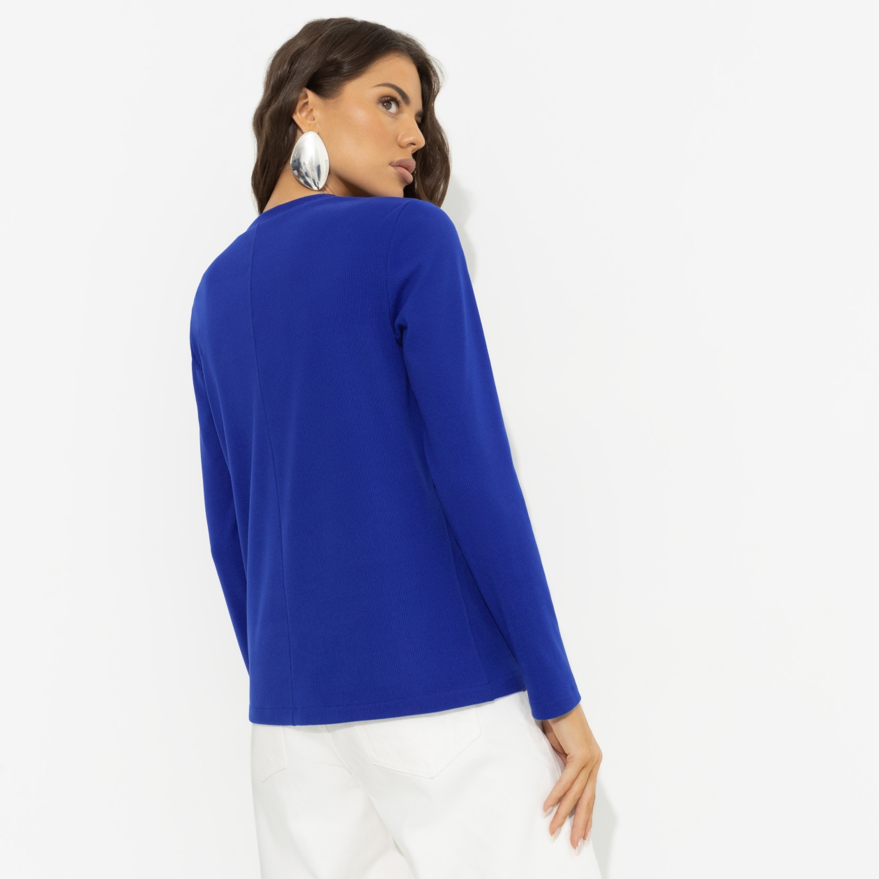 Блуза Неисчерпаемый талант (спелая голубика). Состав: 65% полиэстер, 30% вискоза, 5% эластан