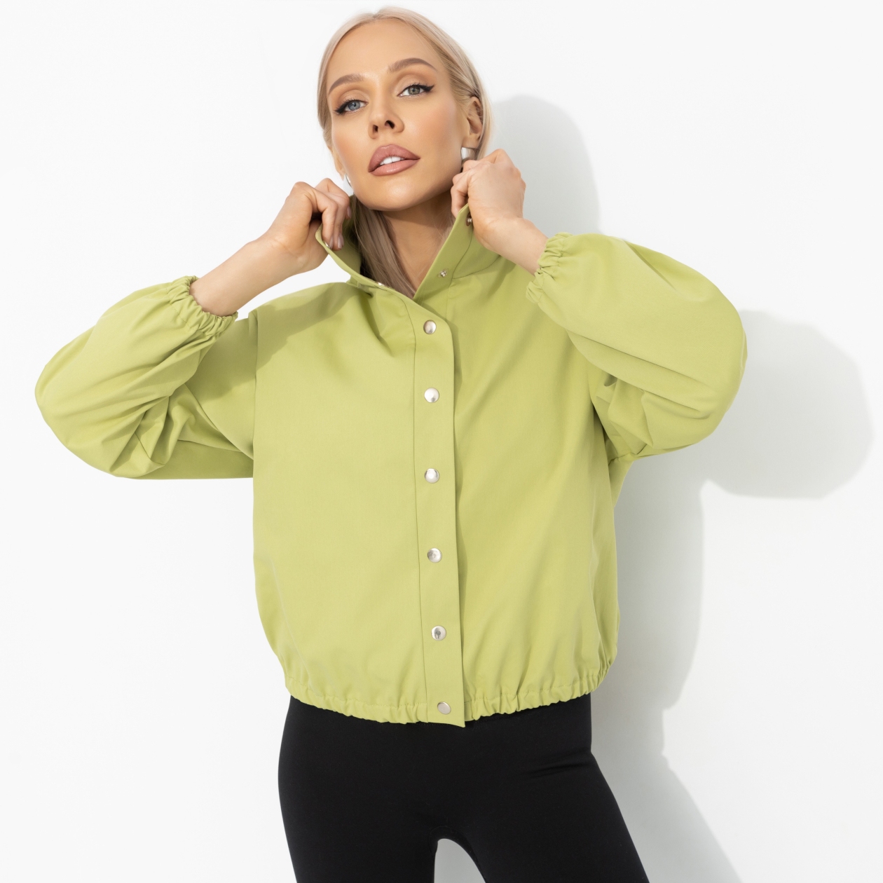 Поцелуй ветра (оливка). Состав: 50% хлопок, 30% п/э, 20% вискоза