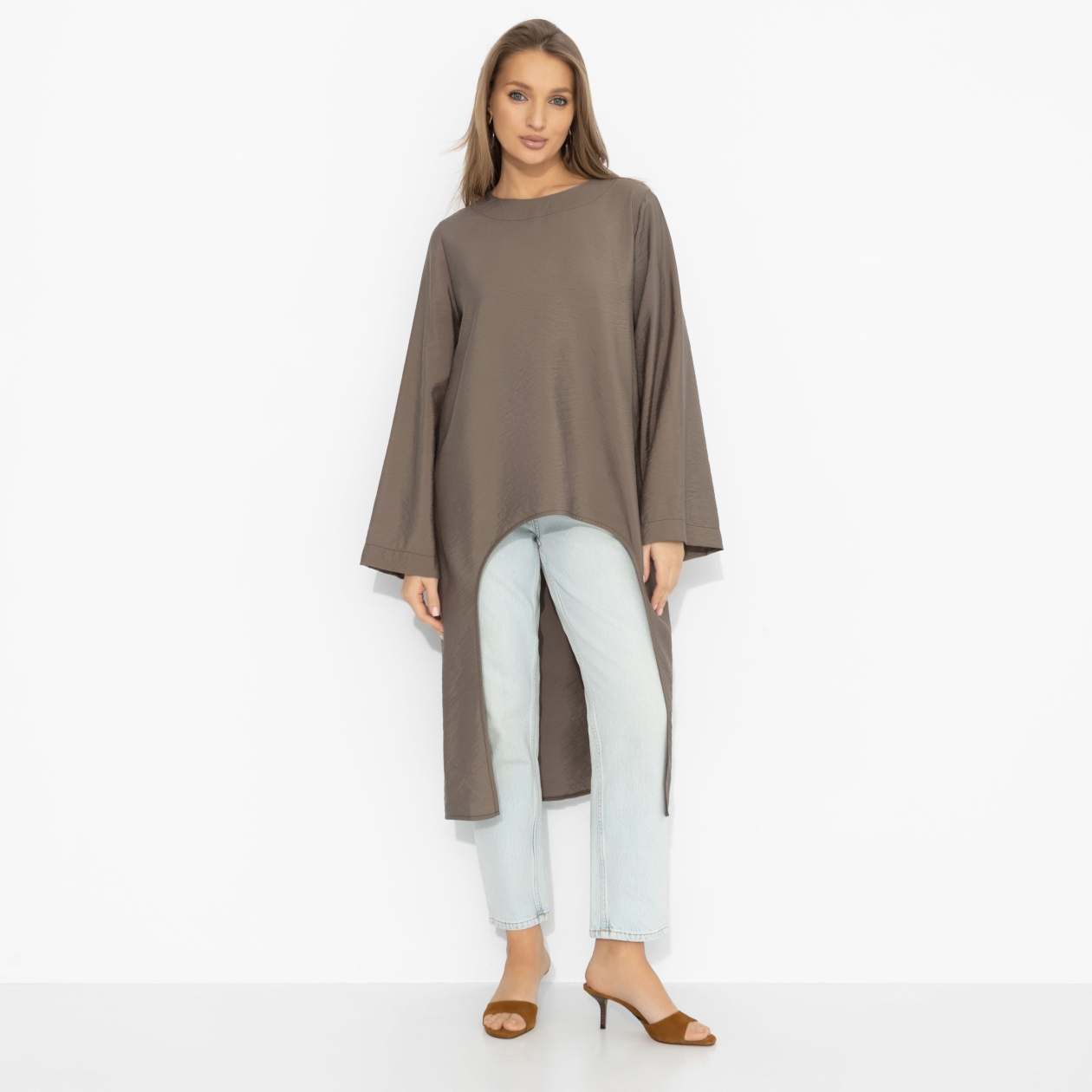 Легко и смело (хаки). Состав: 75% вискоза, 25% нейлон