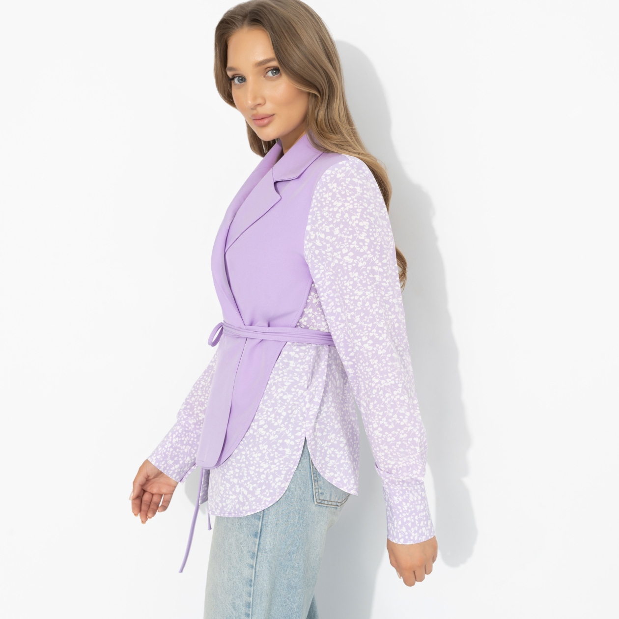 Собрание идей (сирень). Состав: 60% п/э, 37% вискоза, 3% спандекс