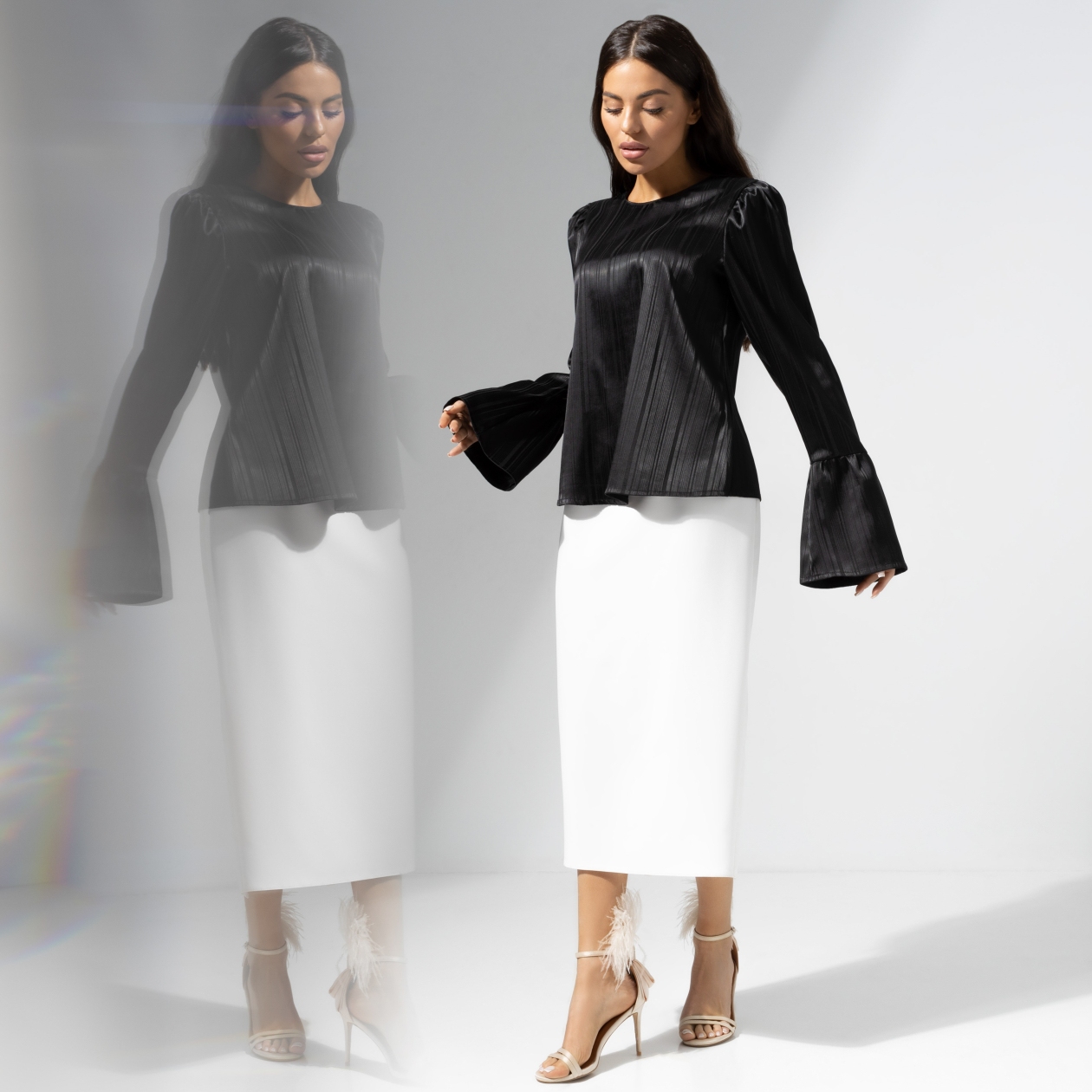 Блуза Королева звезд. Состав: 95% п/э, 5% эластан