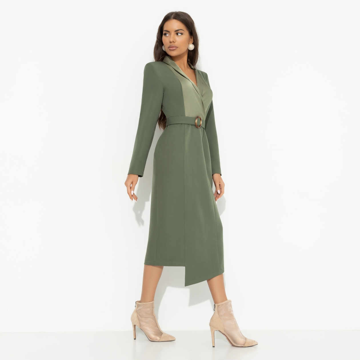 Платье Простая магия элегантности (с поясом). Состав: 95% полиэстер, 5% эластан