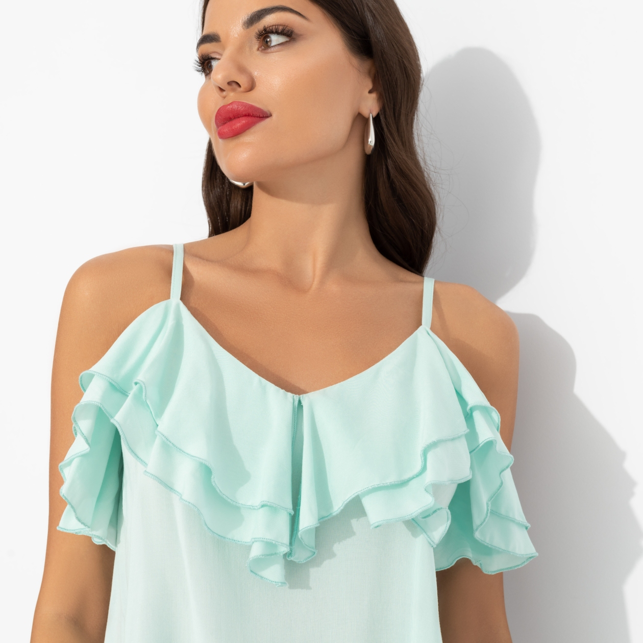 Смотри не засмотрись (мятный). Купить женский Топ оптом от производителя.