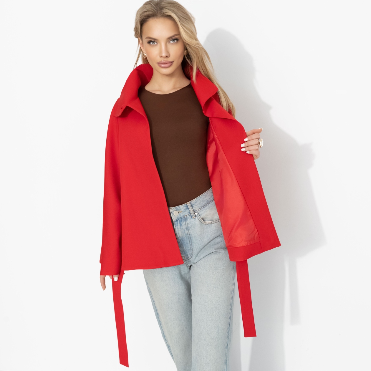 Дикое притяжение (с поясом, красный). Состав: 95% полиэстер, 5% эластан