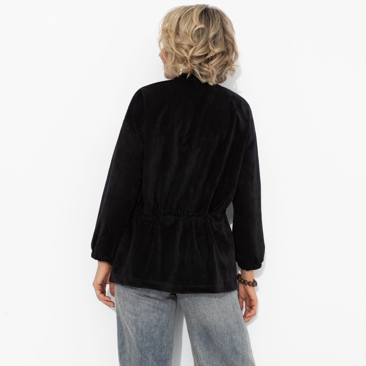 Бомбер Хочу-надо-беру (чёрный). Состав: 90% полиэстер, 10% нейлон