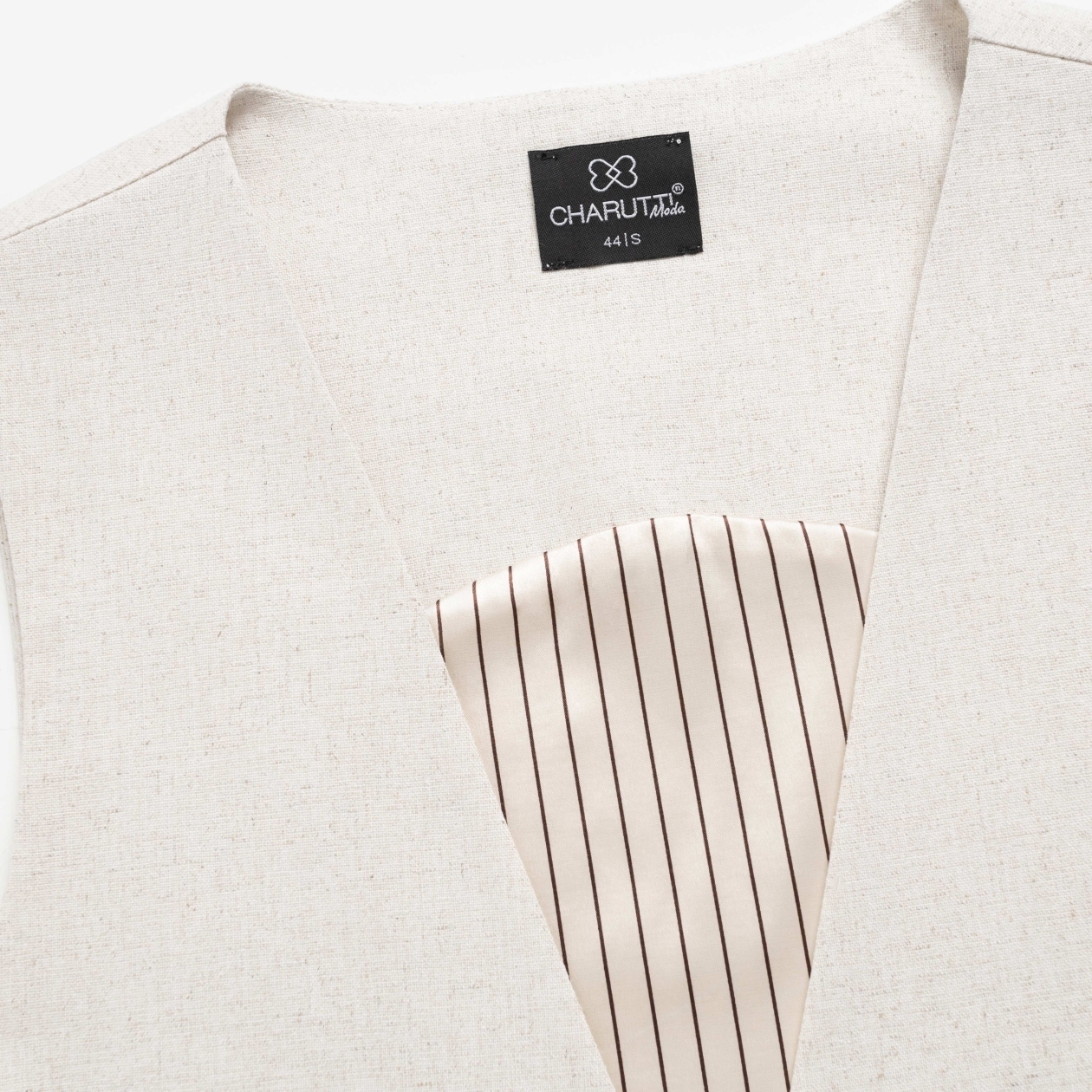 Искусство переговоров (beige). Состав: 40% лен, 30% хлопок, 30% полиэстер