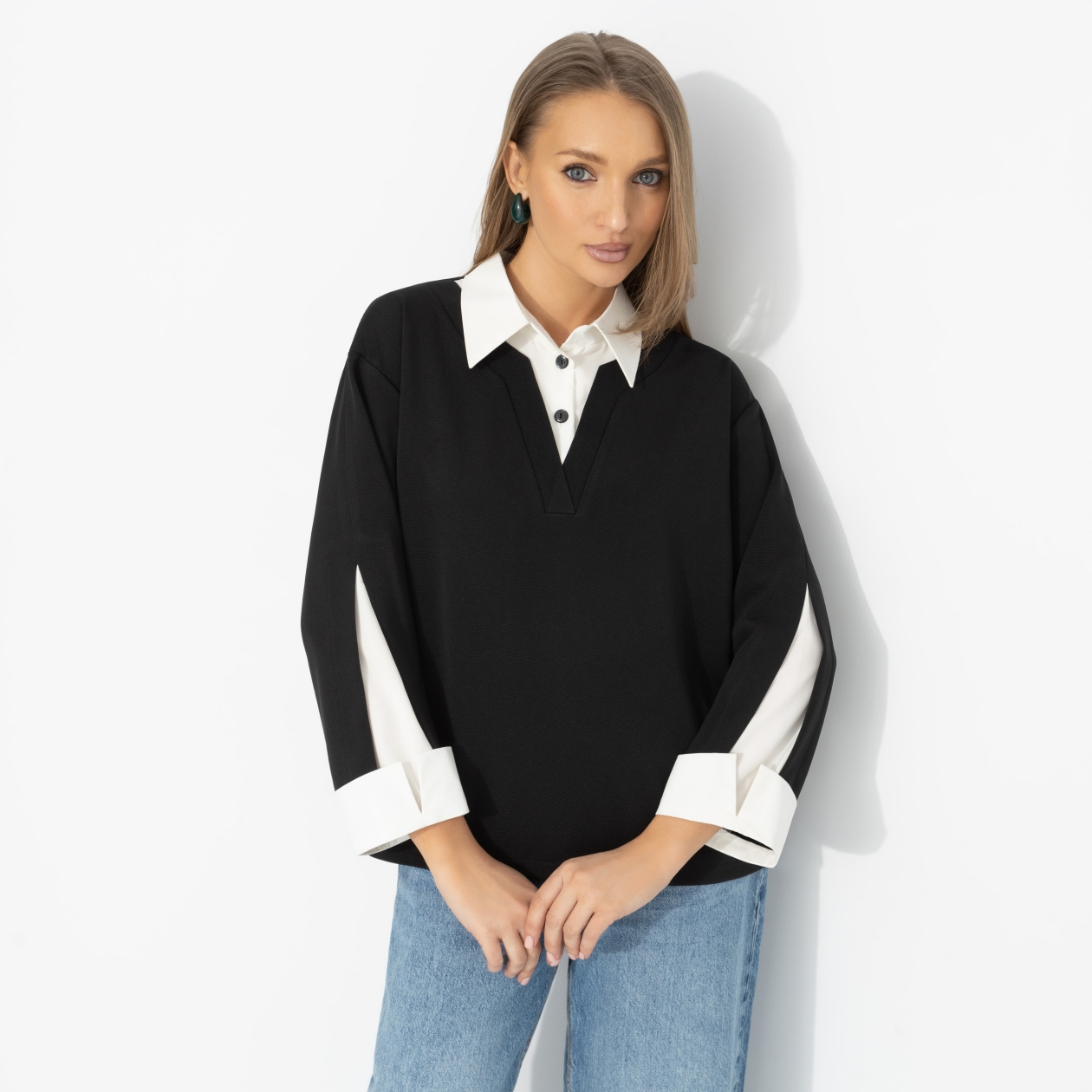 Блуза Легенда в кадре (эталон). Состав: 95% п/э, 5% эластан