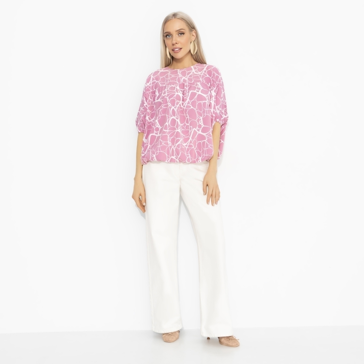 Блуза Мой лучший выбор (фантазия). Состав: 95% п/э, 5% эластан