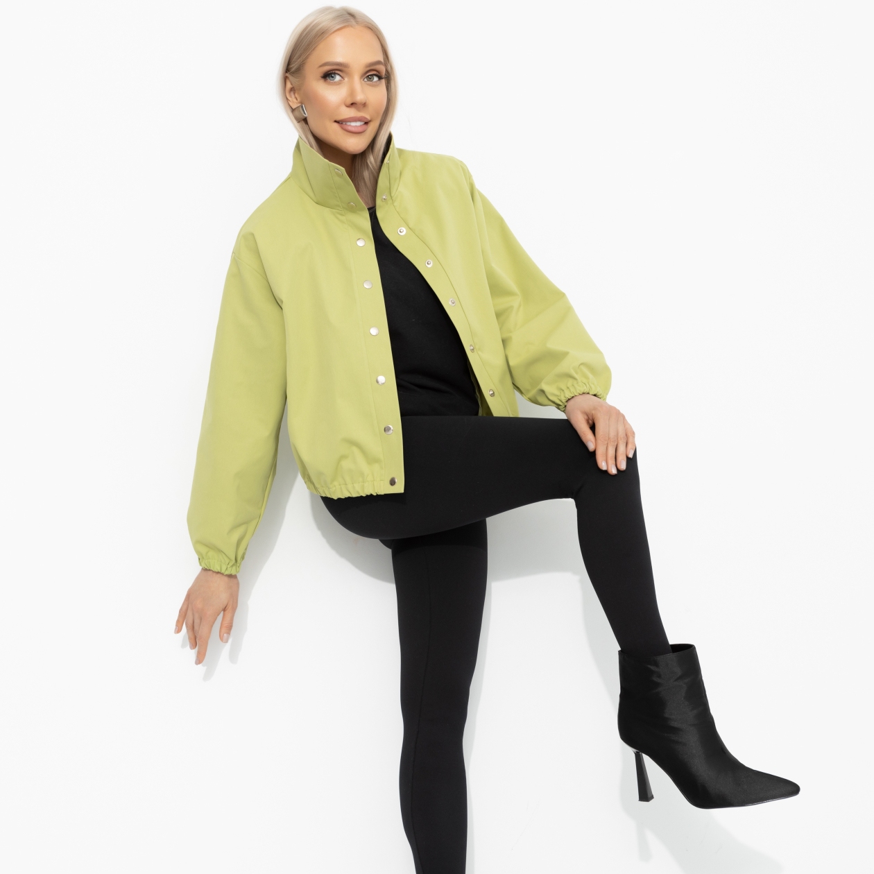 Поцелуй ветра (оливка). Состав: 50% хлопок, 30% п/э, 20% вискоза