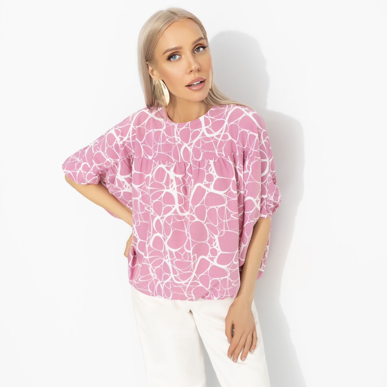 Блуза Мой лучший выбор (фантазия). Состав: 95% п/э, 5% эластан