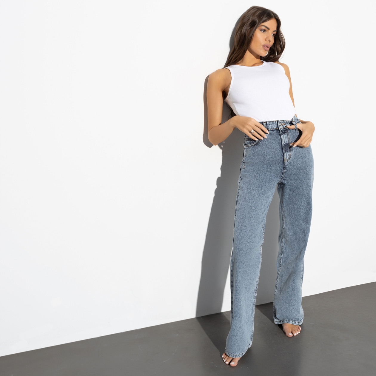 Modena (medium blue). Состав: 100% хлопок