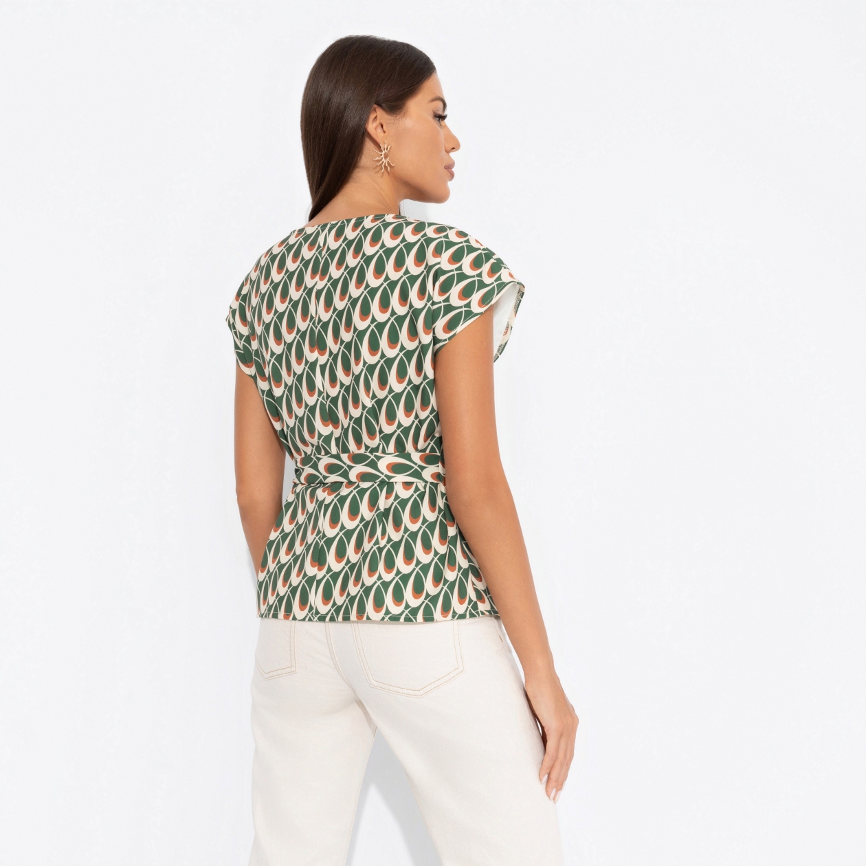 Блуза Все взгляды - на прекрасное (яркая). Состав: 95% п/а, 5% эластан